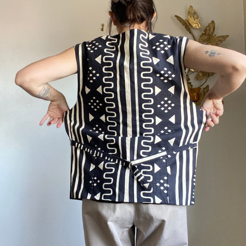 Patterned Cotton Vest - Picture 4 of 7